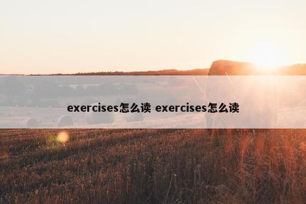 exercises怎么读 exercises怎么读