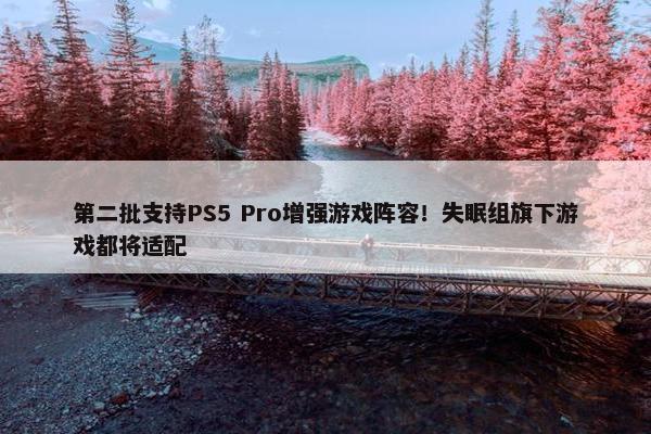 第二批支持PS5 Pro增强游戏阵容！失眠组旗下游戏都将适配