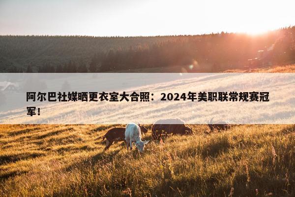 阿尔巴社媒晒更衣室大合照：2024年美职联常规赛冠军！