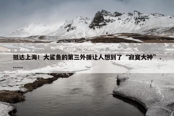 抵达上海！大鲨鱼的第三外援让人想到了“寂寞大神”......