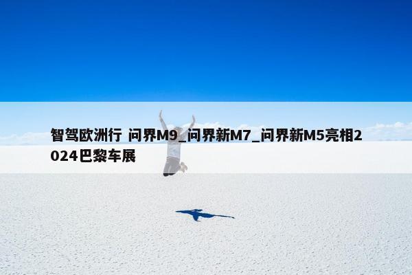 智驾欧洲行 问界M9_问界新M7_问界新M5亮相2024巴黎车展