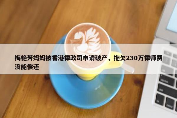 梅艳芳妈妈被香港律政司申请破产，拖欠230万律师费没能偿还