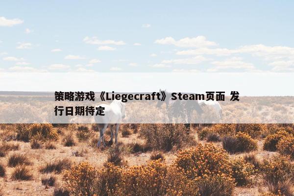 策略游戏《Liegecraft》Steam页面 发行日期待定