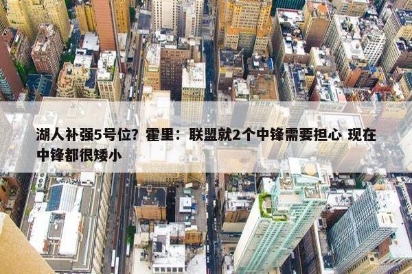 湖人补强5号位？霍里：联盟就2个中锋需要担心 现在中锋都很矮小