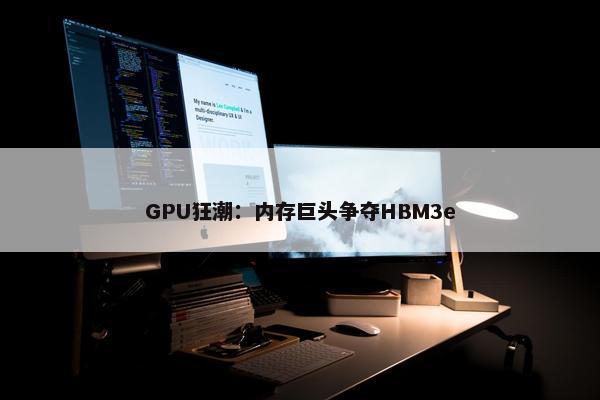 GPU狂潮：内存巨头争夺HBM3e