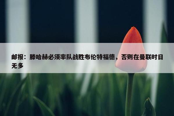 邮报：滕哈赫必须率队战胜布伦特福德，否则在曼联时日无多