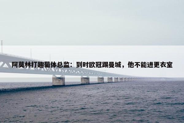 阿莫林打趣葡体总监：到时欧冠踢曼城，他不能进更衣室