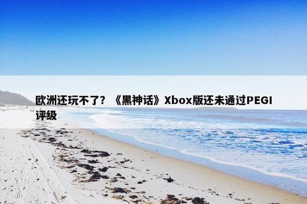 欧洲还玩不了？《黑神话》Xbox版还未通过PEGI评级